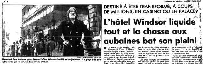 The Windsor Hotel liquidates its prized possessions...